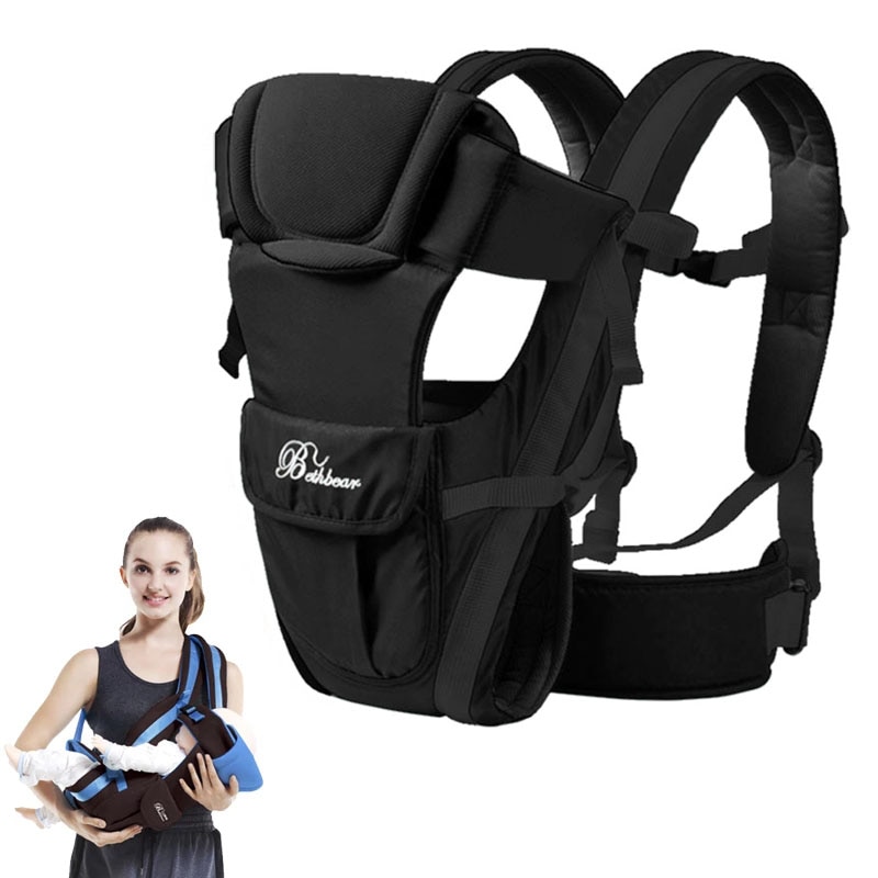 Breathable Front Facing Baby Carrier Beth Bear 0-30 Months 4 in 1 Infant Comfortable Sling Backpack Pouch Wrap Baby Kangaroo New