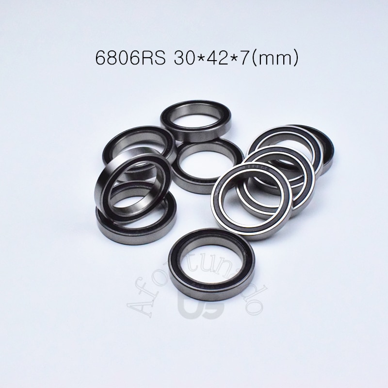 Bearing 1pcs 6806RS 30*42*7(mm) chrome steel rubber Sealed High speed Mechanical equipment parts
