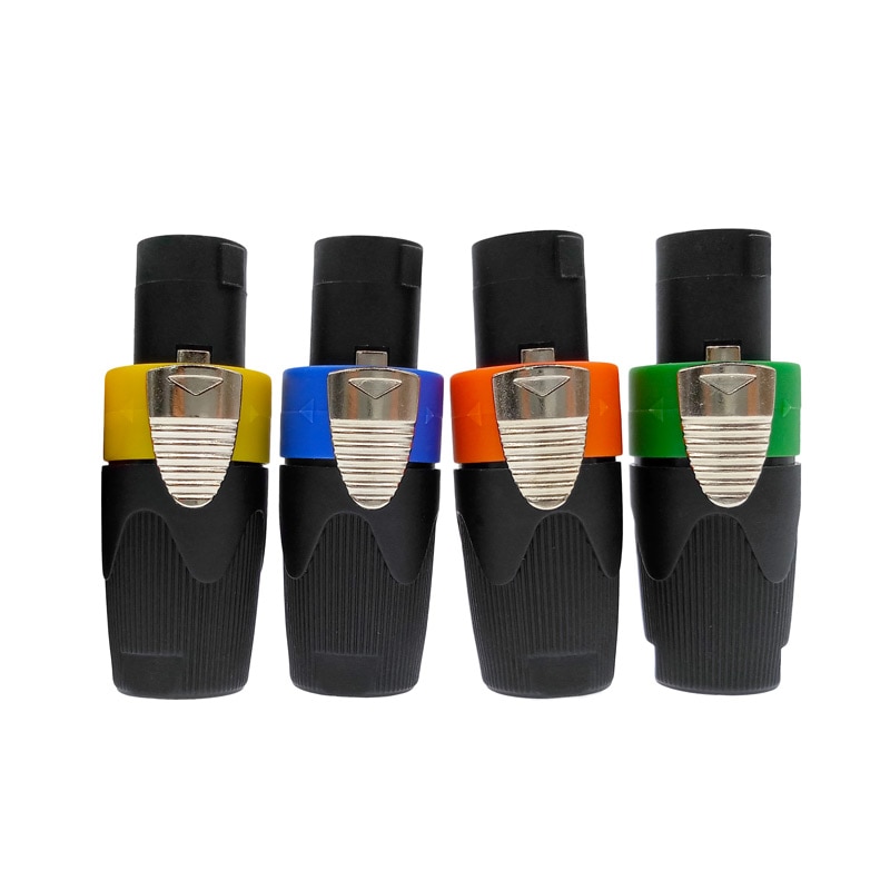 Speaker Powercon connector 20A Caron plug Speakon 4 pin Male Audio amplifier stage power connectors