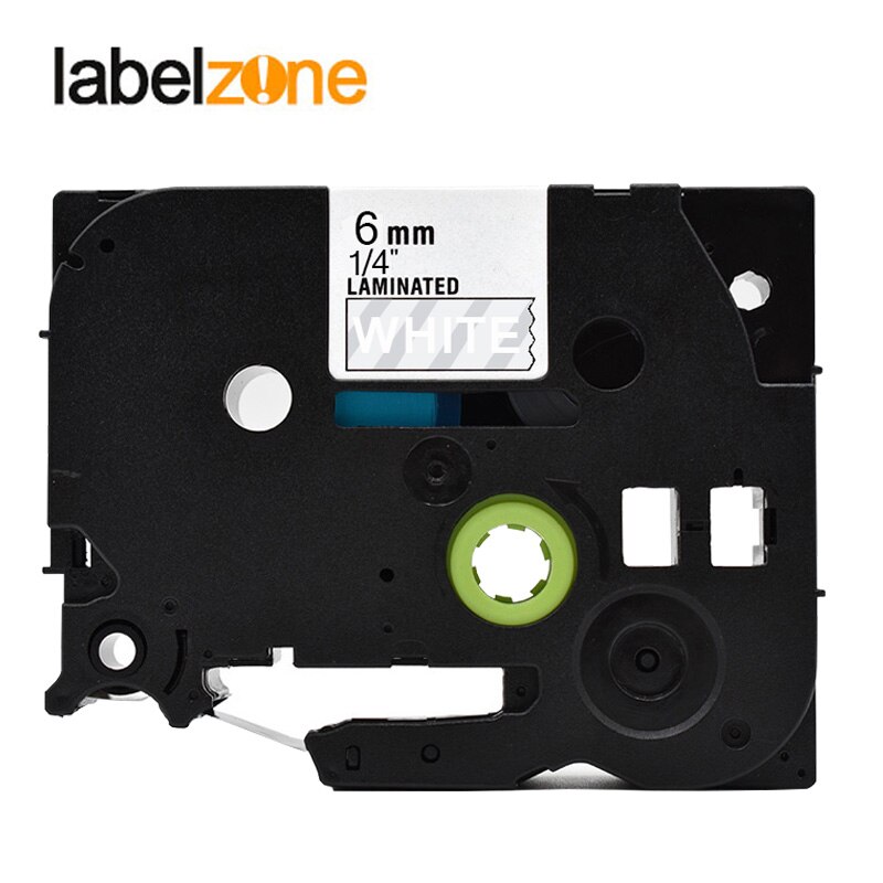 6mm White on clear tze115 Compatible Brother p-touch printers tze-115 tz115 tz-115 tz tze 115 label tape ribbon for ptouch maker