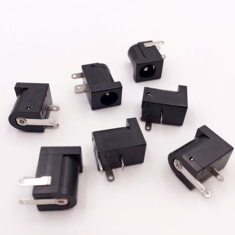 20Pcs DC-005 DC Power Jack Socket Connector DC005 5.5*2.1mm 5.5*2.1 socket Round the needle