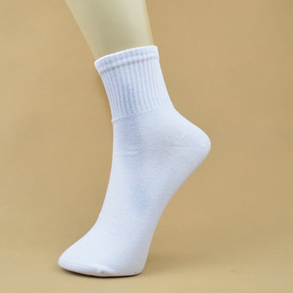 High Quality 5 Pairs Men's Ankle Socks Men's Cotton Low Cut Casual Socks One Size White Meias Calcetines Mujer Chausse