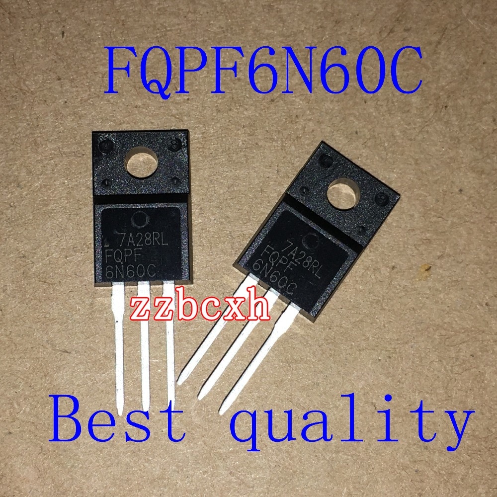 50PCS/LOT New original FQPF6N60C 6N60 600V 5.5A TO-220