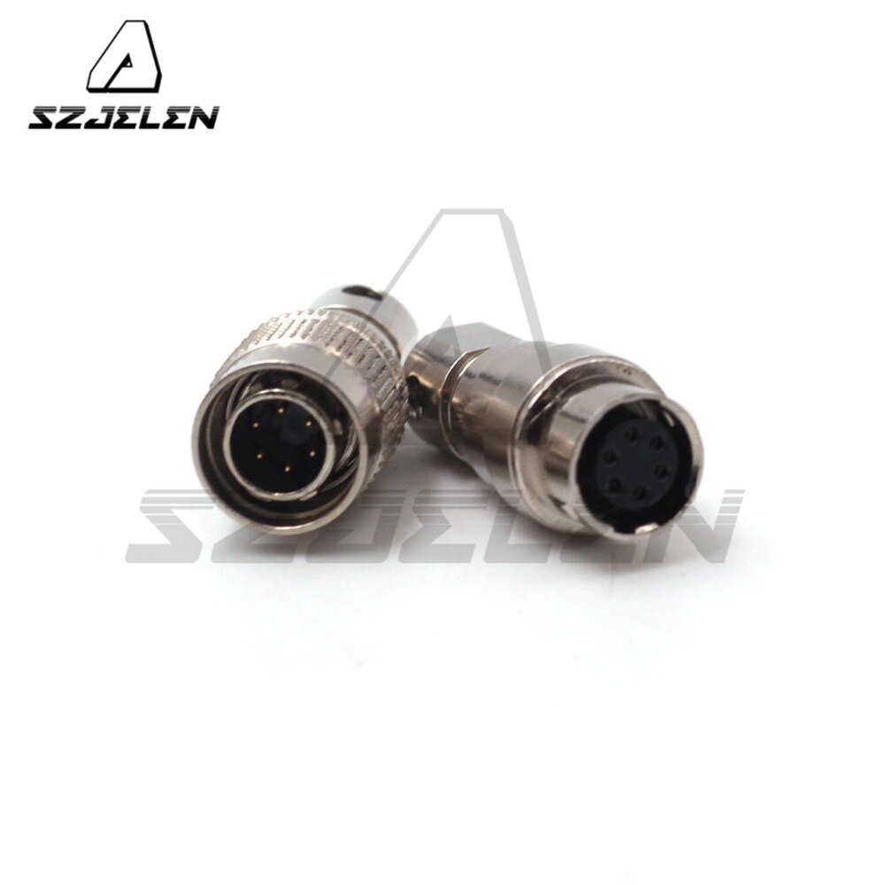 Hirose connector 6pin connector , HR10A-7J-6S/HR10A-7P-6P 6-pin cable male and female connectors