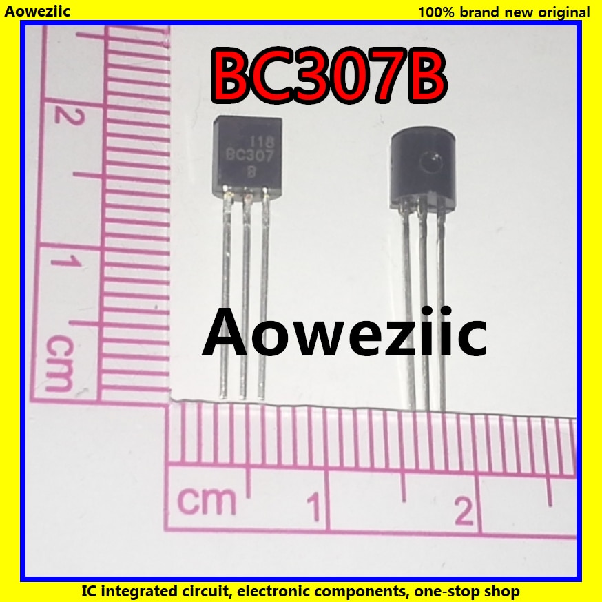 50Pcs/Lot BC307B BC307-B BC307 307 TO-92 PNP 100MA 45V Single-way Transistor New Original Product