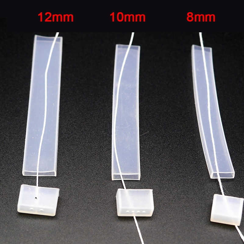 5m/10m length Silicon tube 8mm/10mm/12mm IP67 for SMD 5050 3528 3014 5630 WS2815 WS2811 WS2812B waterproof led strip light