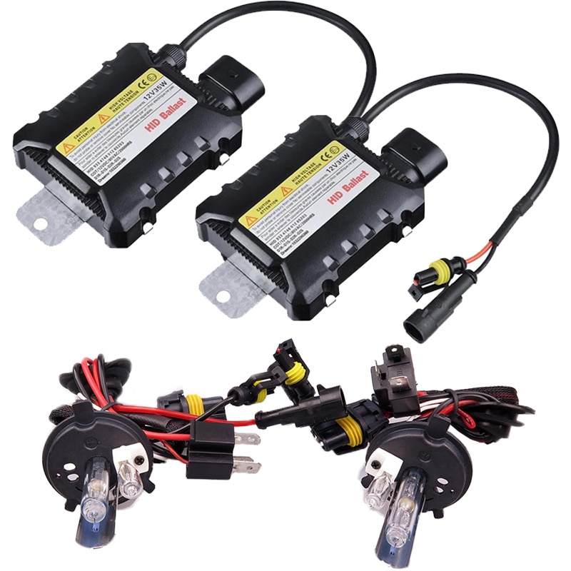 1 Set H4 H13 9004 9007 with Ballast Xenon Kit 35W 55W Universal Xenon Bulb Car Fog Lamp 4300K 6000K 8000K Accessories