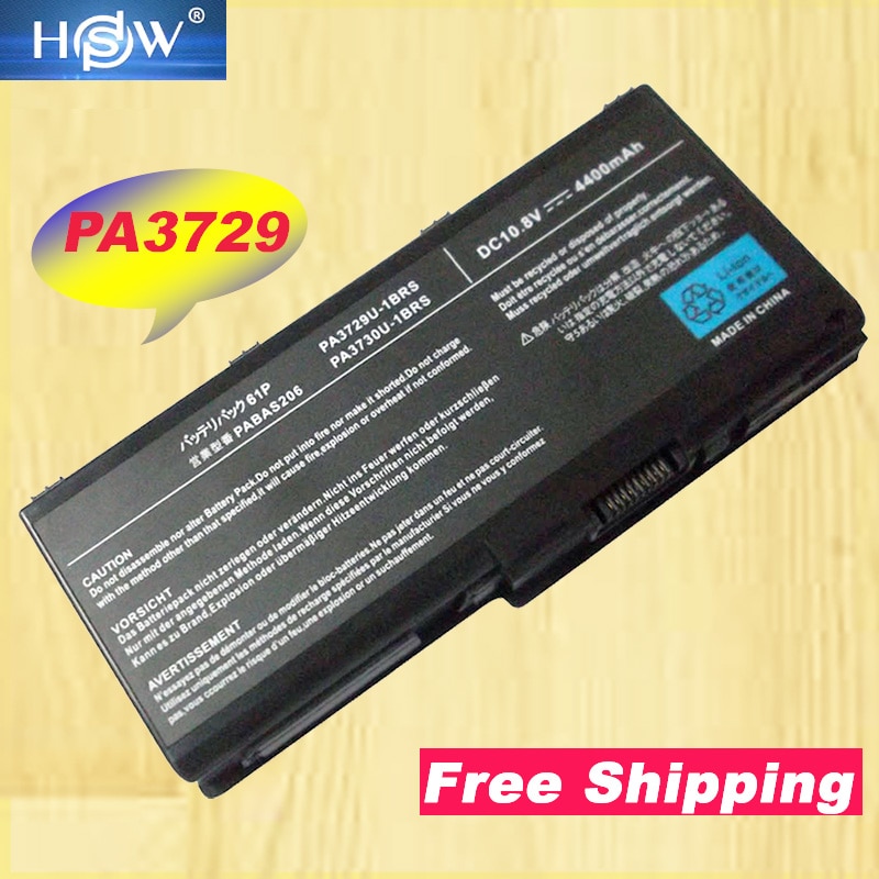 HSW PA3730U-1BRS ORIGINAL Laptop Battery for Toshiba Satellite P500 P505 P507 P500D P505D P507D G60 X60 X500 PA3729U PA3730