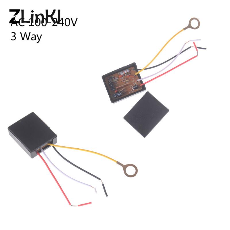 1PC AC 100-240V 3 Way Touch Sensor Switch Desk light Parts Touch Control Sensor Dimmer For Bulbs Lamp Switch approx. 9cm /3.5