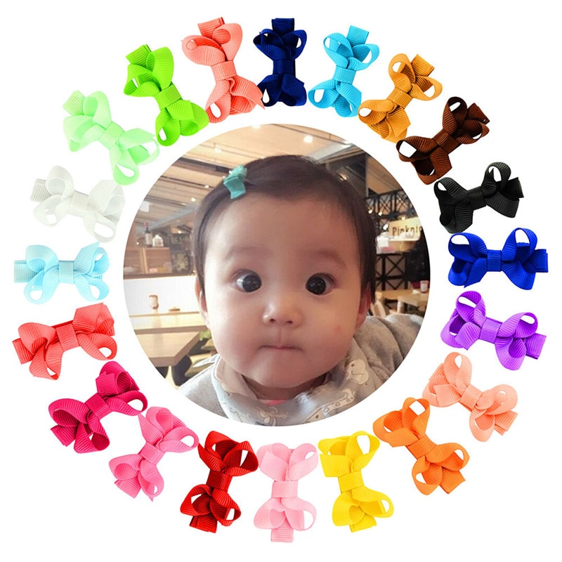 10 Pcs/lot Girls Hairbow Children Hair Clips Kids Newborn Hairpins Girls Hair Bows Clips Hair Accessories Ties Barrettes