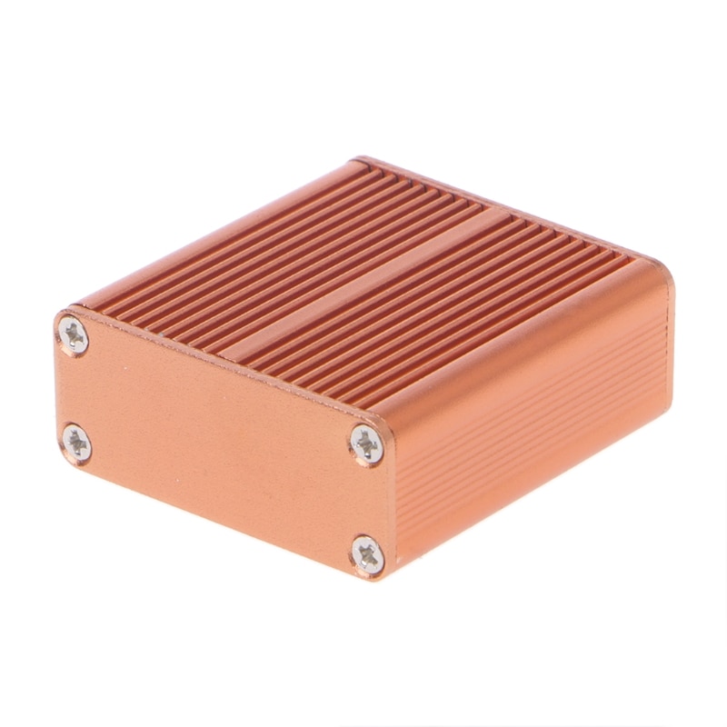 DIY Aluminum Case Electronic Project PCB Instrument Box 45x45x18.5mm Good for electronic projects, power supply units.