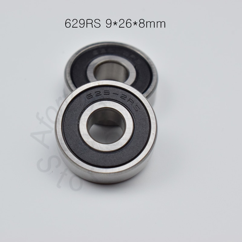 629RS 9*26*8mm 10pieces bearing ABEC-5 bearings rubber Sealed Bearing 629 629RSchrome steel deep groove bearing