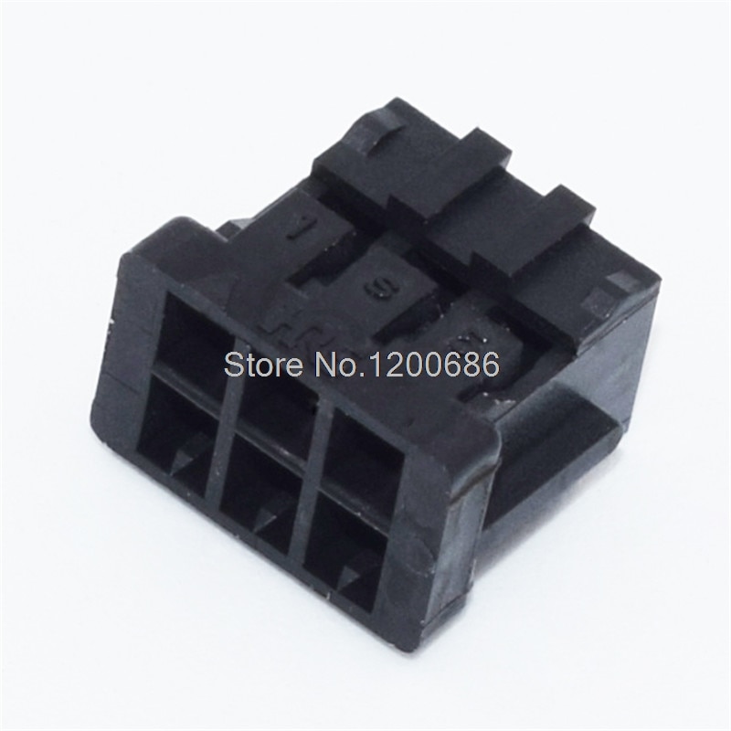 DF11 Series DF11-6DS-2C 6 Position Housing Connector Black 0.079" (2.00mm) 6POS 2MM DUAL CRIMP