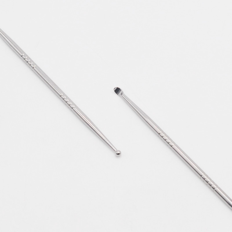 2pcs Dentistry Stainless Steel Oral Care Tonsil Stone Removal Pick Tonsillolith Tool