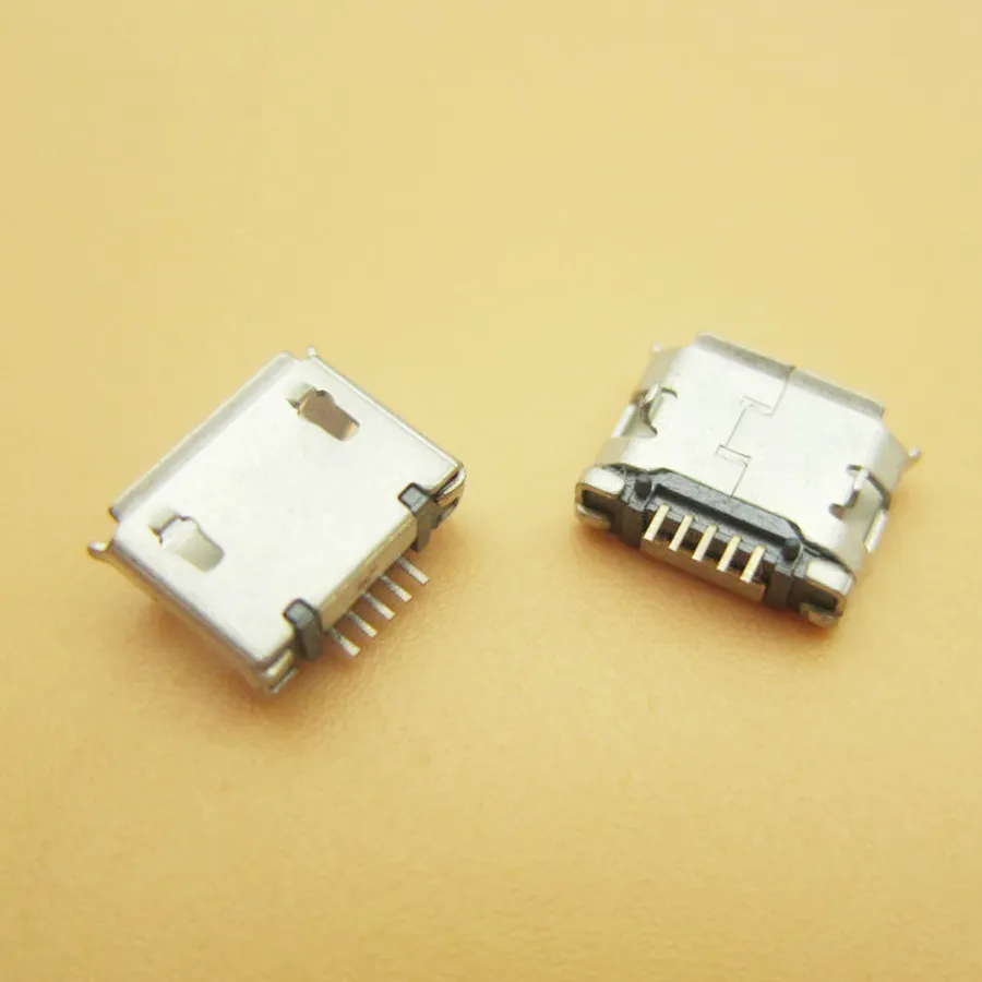 50pcs G21 Micro USB 5pin DIP Female Connector For Mobile Phone Mini USB Charging Socket Curly Mouth High Quality Sell At A Loss
