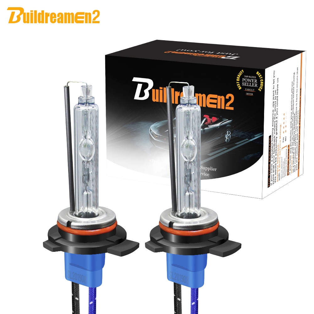 Buildreamen2 9012 HIR2 High Bright AC HID Xenon Bulb 10000LM 5000K White 12V For Car Headlight Fog Lamp Suit 35W 55W Ballast