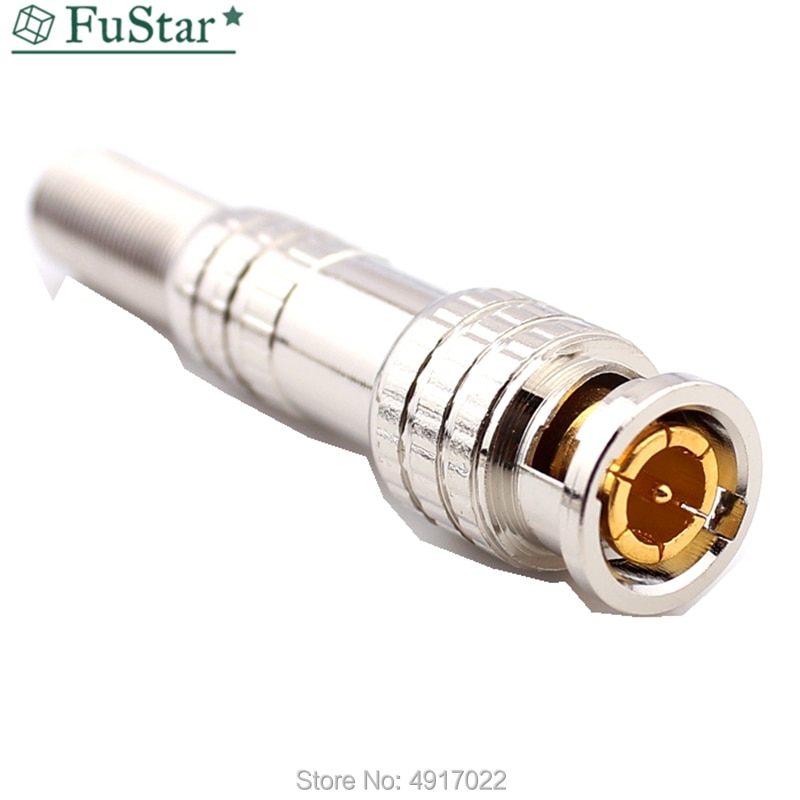 1/5/10pcs JR-B25 Male Solderless BNC Connector For CCTV Camera System Solder Less Twist Spring BNC Connector Jack for Coaxial