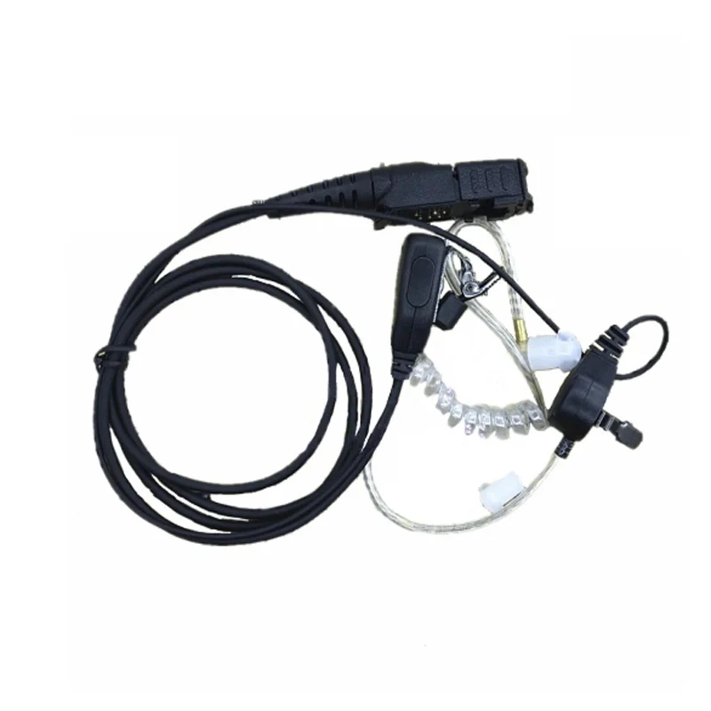 Walkie Talkie Air Acoustic Tube Earpiece Headset Mic PTT For MOTOROLA DEP550 DEP570 MTP3100 MTP3200 MTP3250 Two Way Radio