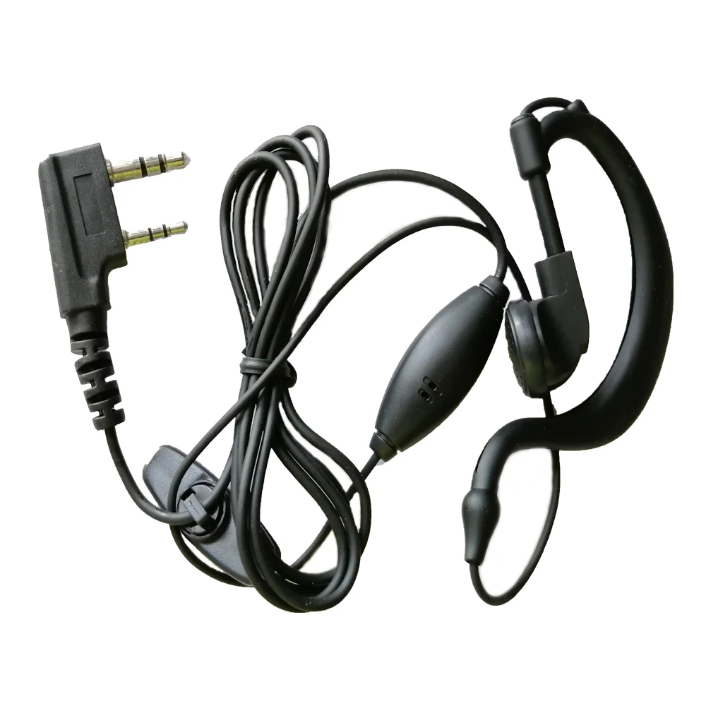 10x G Shape Earphone Earpiece Headset Mic For Kenwood TK-273 TK-278G TK-308 TK-320 TK-340 TK-349 TK-350 TK-353 TK-360 Radio