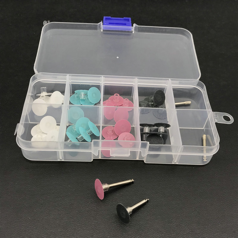 40pcs Dental Polishing Stem discs Composite Finishing Disc + 4pcs Mandrel
