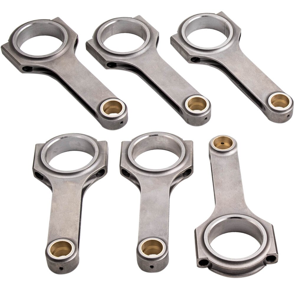 MAXPEEDINGRODS 152mm Connecting Rods For Toyota Supra MA70 Soarer MZ20 MZ21 Steel Forged Conrod Con rods no bolts