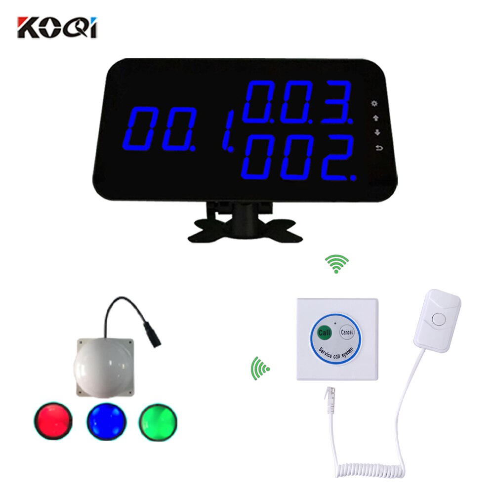 Hospital Paging System Wireless Sold By Set With Multicolor Room Light And 2-keys Button Show 3 Groups Display