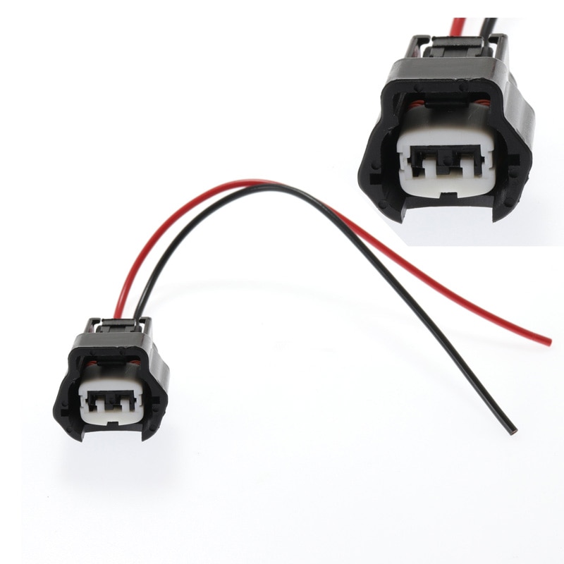 1Pc 2 Pin Car Connector Pigtail Wiring Harness universal Fuel Injector Wire Pigtail Plug Wire for Nissa
