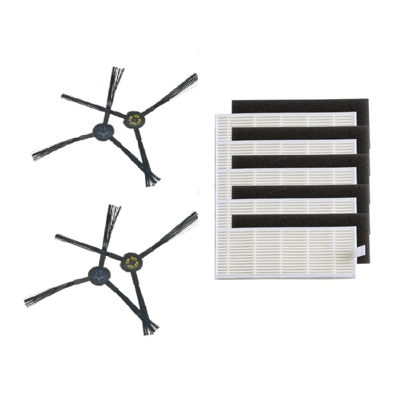 14 Pcs/lot Robot vacuum cleaner Hepa filter for ILIFE A7 A9s parts filter Side Brush robot vacuum cleaner parts