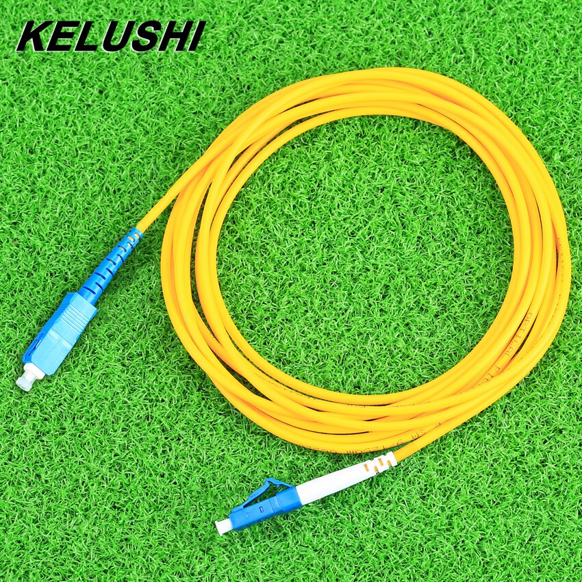 KELUSHI Fiber Optic Patch Cord 3M SC-LC Fiber Optic Jumper Cable SC/UPC-LC/UPC Single-mode Pigtail Fiber Connecting Tool
