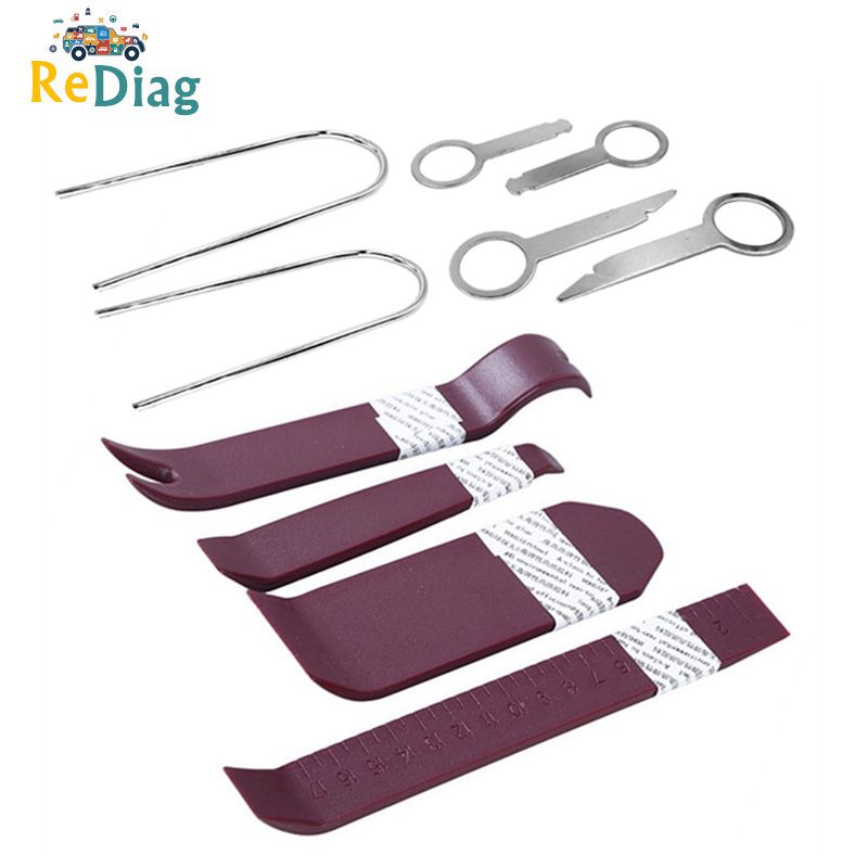 Automobile Car Audio Door Clip Panel Trim Dash 10pcs Auto Radio Removal Pry Tool Repair Set Car Panel Universal Removal Tool Set