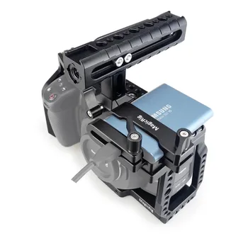 MAGICRIG BMPCC 4K Camera Cage with NATO Handle + T5 SSD Card Mount Clamp for Blackmagic Pocket Cinema Camera BMPCC 4K /BMPCC 6K