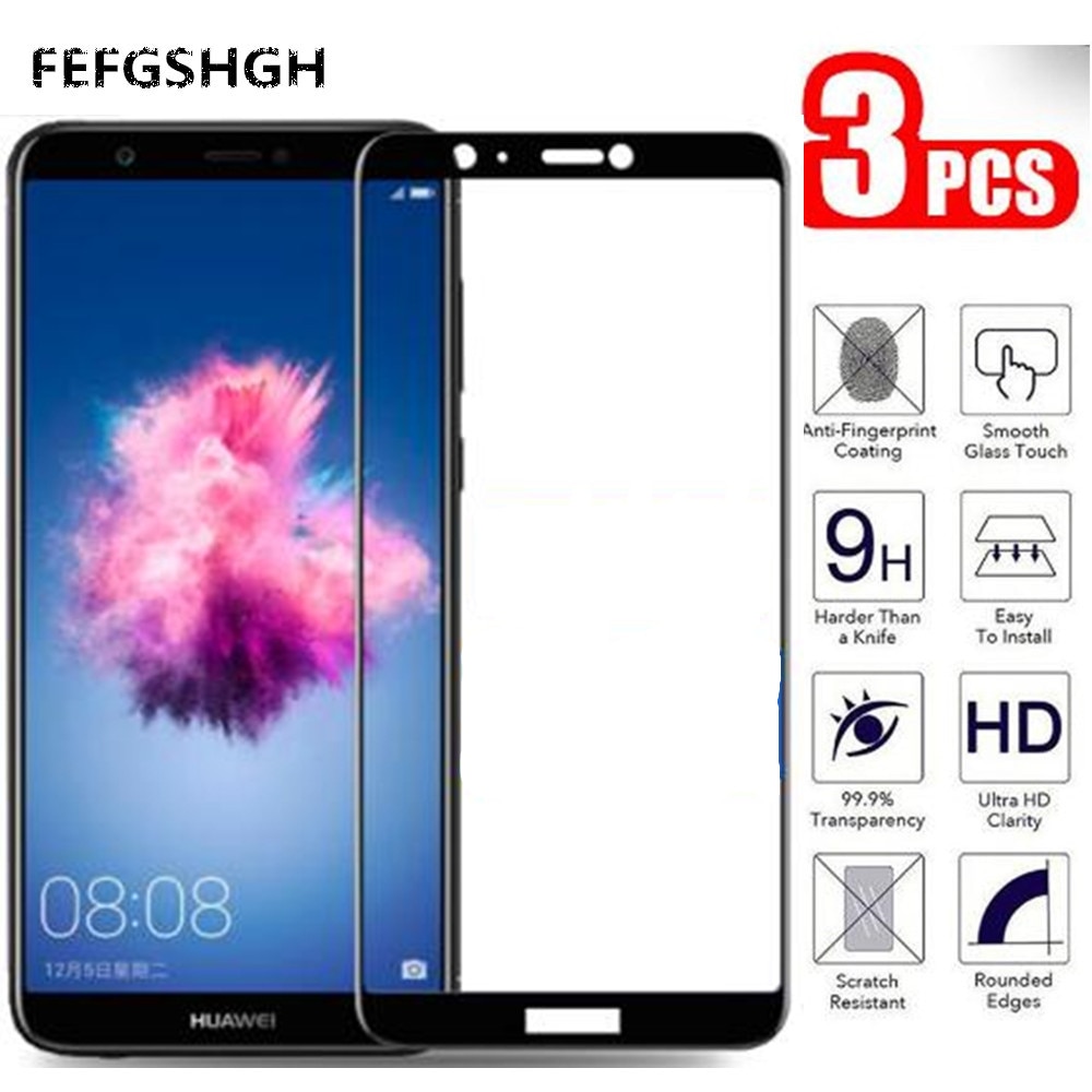 9H Full Cover Tempered Glass For Huawei P Smart Dual SIM Screen Protector PSmart FIG-LX1 Protective Glass 2.5D Screen Film