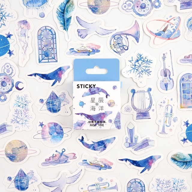 Star Ocean Journal Decorative Stationery mini Stickers set Scrapbooking DIY Diary Album Stick Lable