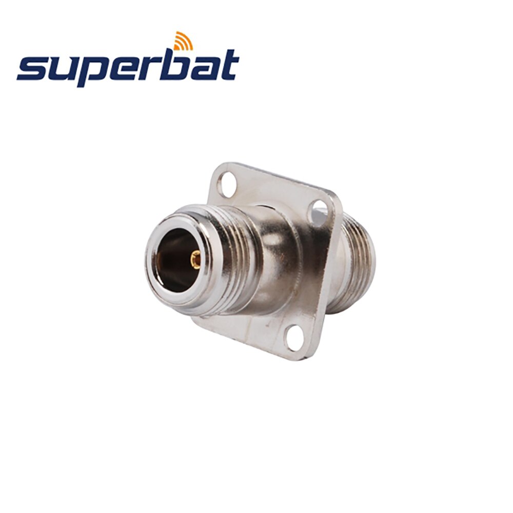 Superbat 5pcs N Adapter N Female to Jack Panel Mount Straight Coaxial Connector