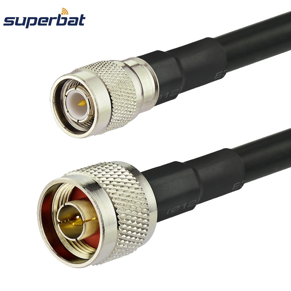 Superbat N Plug to TNC Male Connector RF Coaxial Pigtail Cable Wire KSR400 5M Length 50ohm