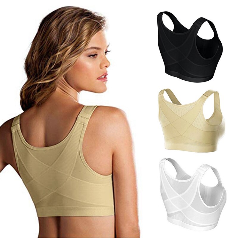 Posture Corrector Lift Up Breathable Underwear Women New Cross Back Bra Shockproof Sports Support Fitness Vest Bras