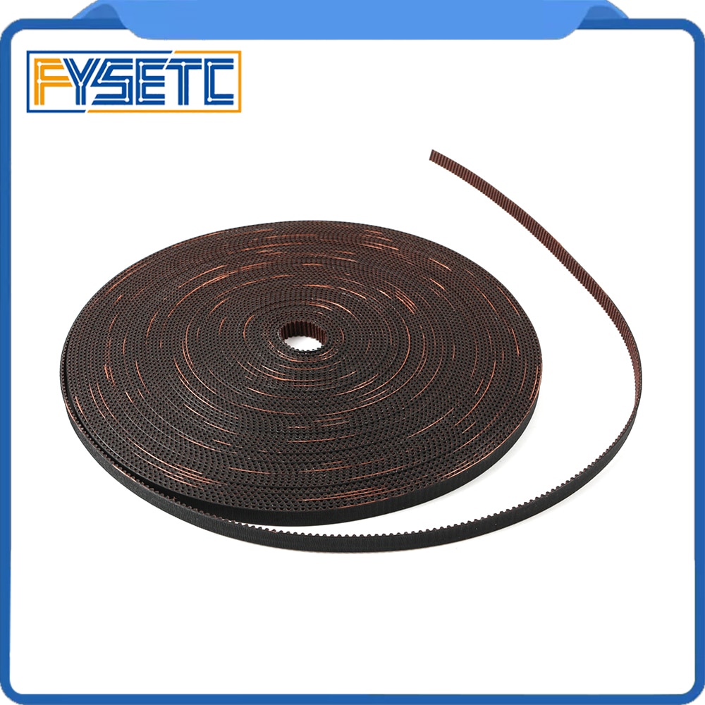 GATES-LL-2GT 2GT Belt Opened Fiberglass Rubber GT2 Timing Belt 2GT-6 L 2M 5M Width 6mm For Prusa I3 MK3 MK3S Ender-3 CR10 ANET