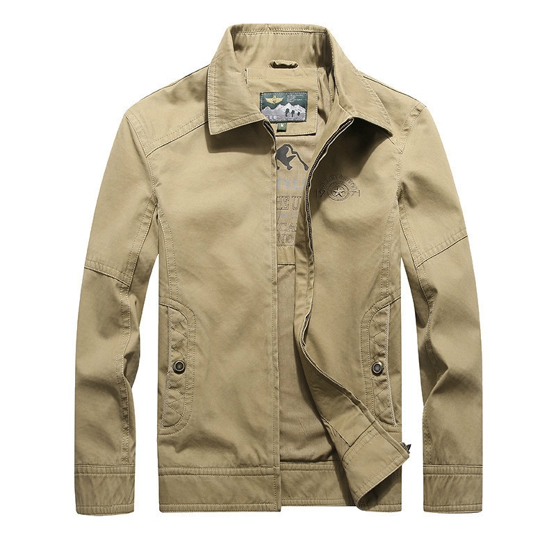 2020 New Casual Jacket Men Spring Autumn Military Cotton High Quality Mens Jackets and Coats Fashion Business Jacket Male M-4XL