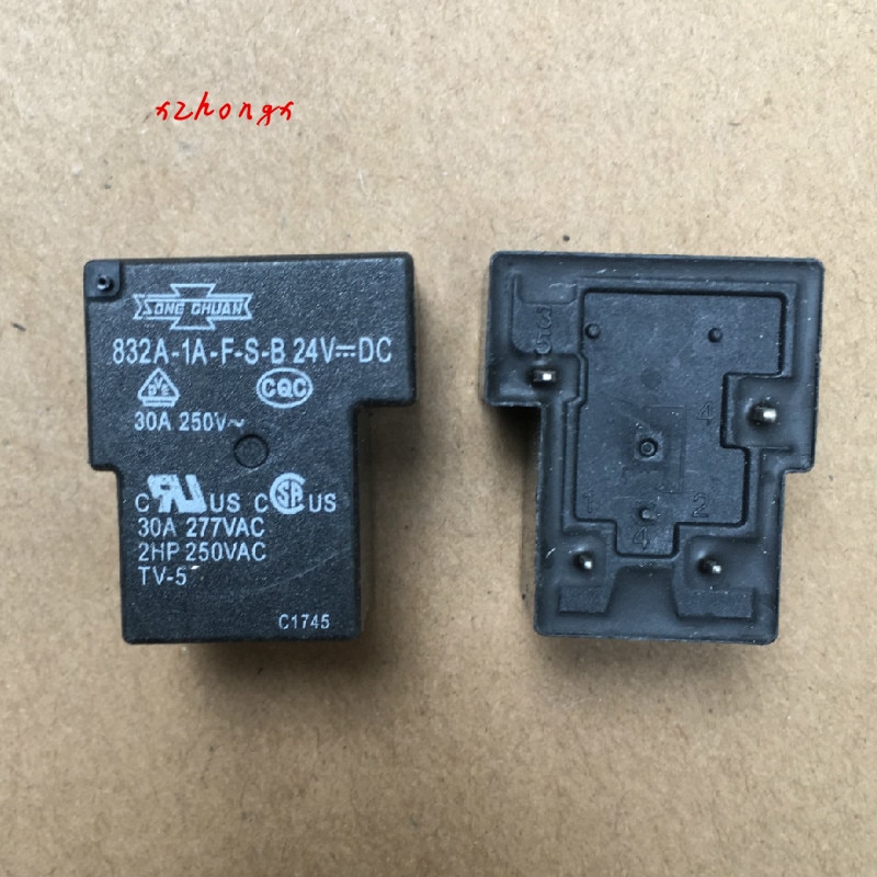 Relay 832A-1A-F-S-B 24VDC T90 relay 24V 4 feet