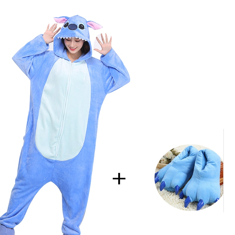 XXL 180-200CM Men Pajamas Cartoon Kigurumi Onesie For Adult Women Slipper Zipper Animal Pyjamas One-Piece Pijama Cosplay Costume