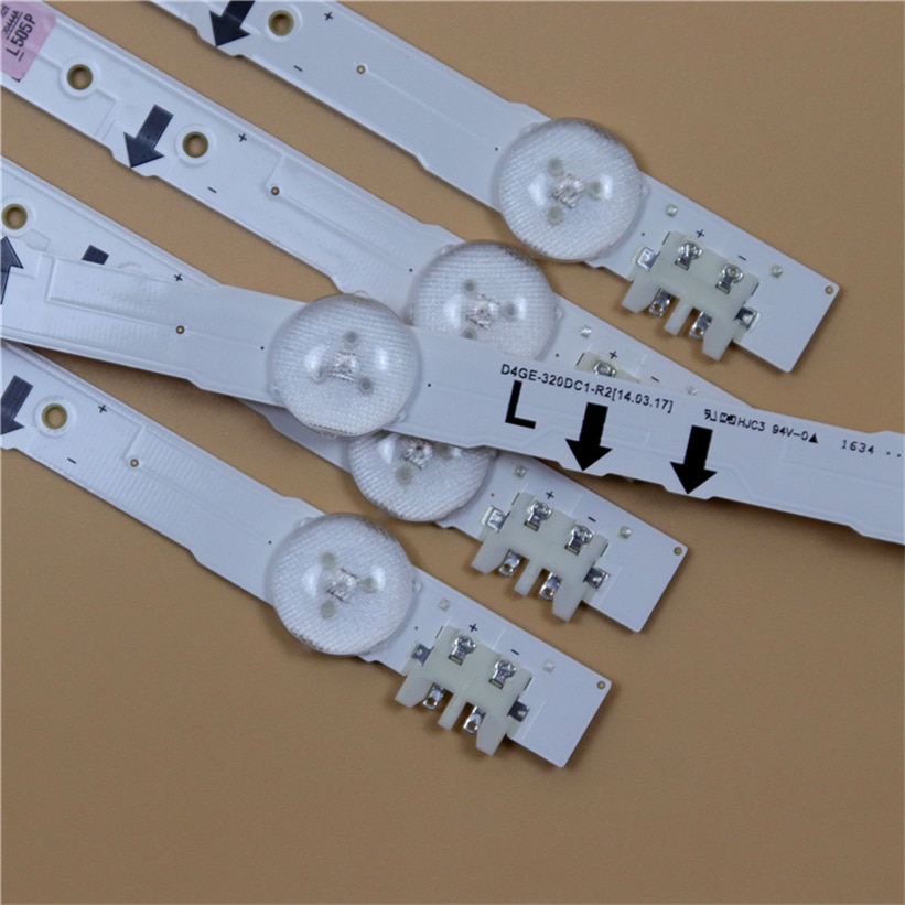 645mm TV LED Light Bars For Samsung UN32J5500AG UN32J6300AF UE32H4000AW 32 inch Backlight Strip Kit 7 LED Lamps Lens 4 Bands