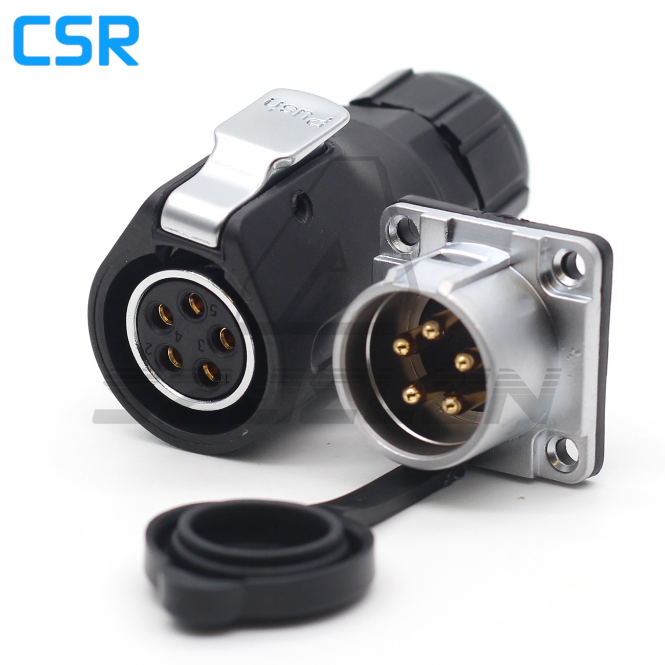 XHP20 , 2 3 4 5 6 7 8 9 10 12 Pin Waterproof connector Square Panel Mount Connectors IP65 plug and socket