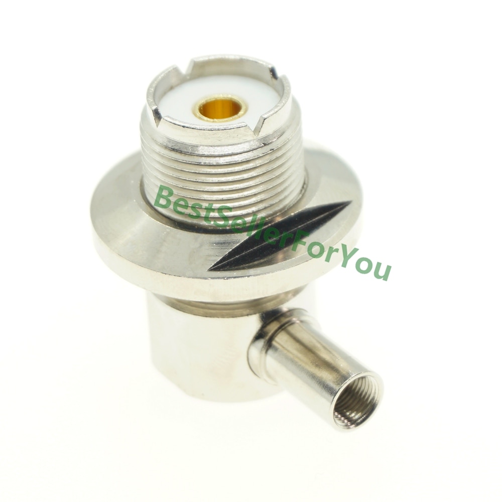 UHF Female SO239 SO-239 Jack Right Angle Solder Connector 90 degree LMR195 RG58 RG400 RG142 Cable