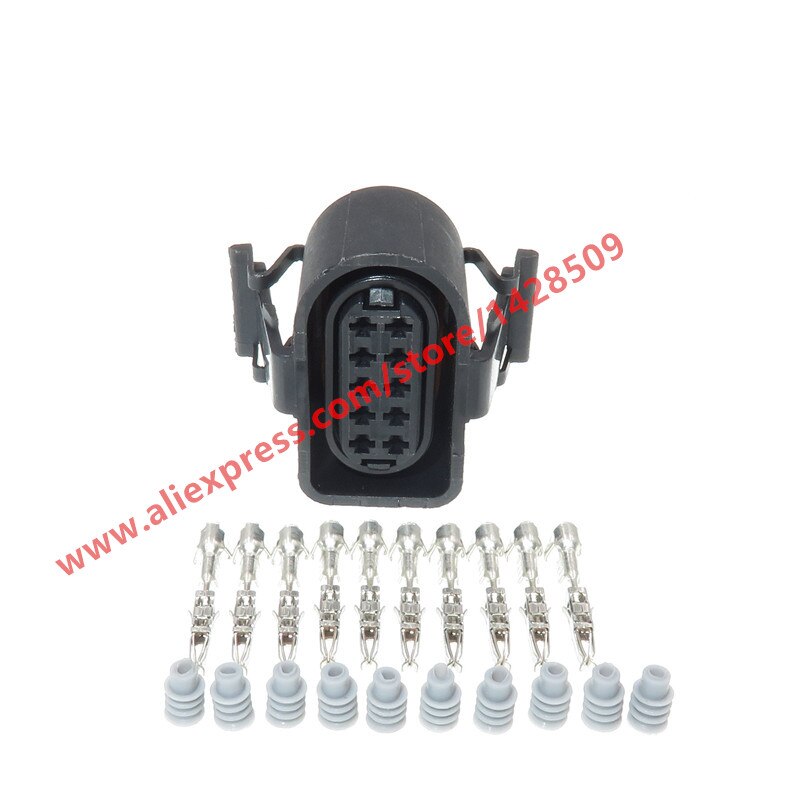 1 Set 10 Pin 1.5mm Waterproof Automotive Connectors Sealed Female Plug For VW 3A0 973 715 3A0973715