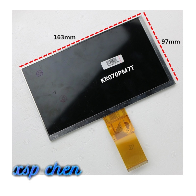 Free shipping Original 7'' inch lcd Display KR070PM7T 1030300713 ,Three Mei Qi MiKi6910 LCD 50pin lcd screen