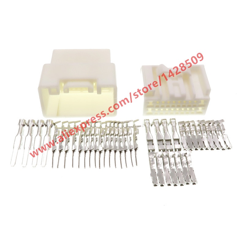1 Set 20 Pin Female Male Automotive Wiring Harness Connector Auto Plugs 7283-5843