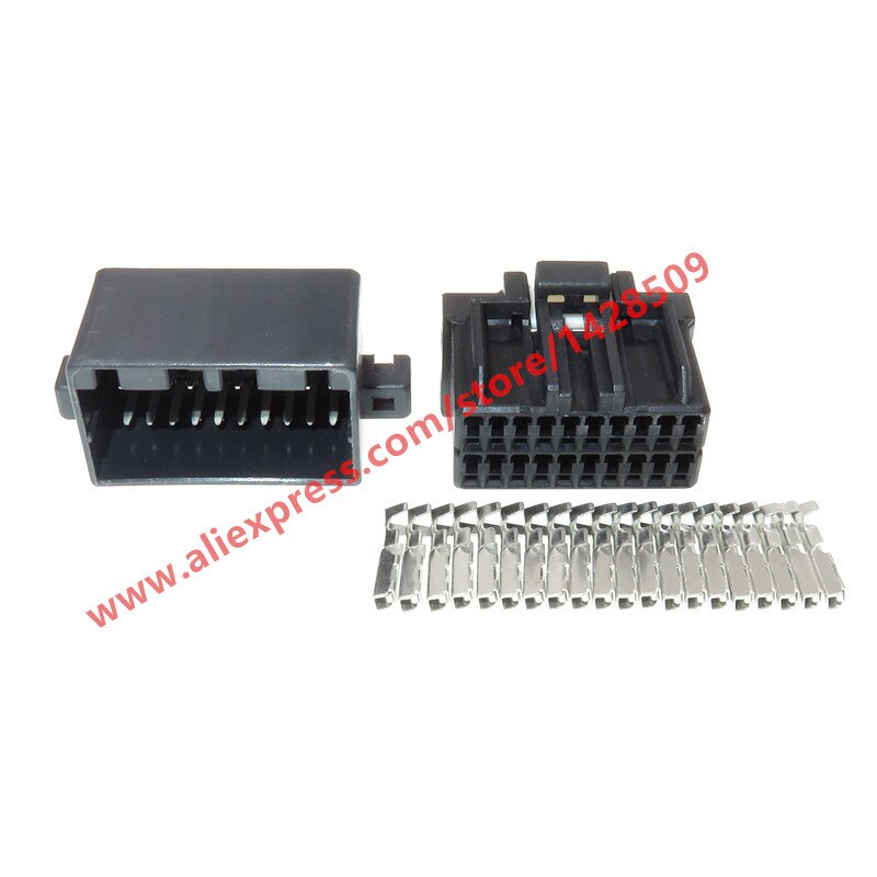 1 Set 20 Pin Automotive Female Male Connector PCB Socket For Auto Wire Harness 175967-2