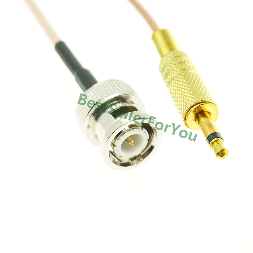 BNC male to 3.5mm male mono 1/8" TS plug CCTV Camera Monitor antenna RG316 Cable