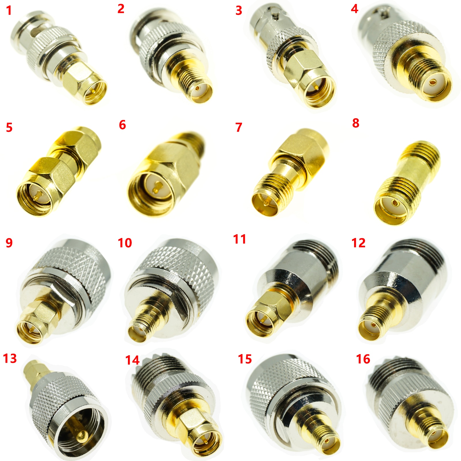 SMA Connector TO SMA N BNC UHF RPSMA SO239 PL259 male female straight RF Adapter Converter