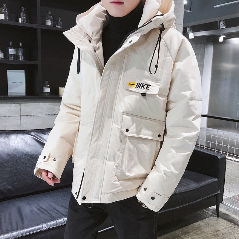 Brand clothing jacket men parkas hooded Korean fashion hip hop streetwear plus size L-4XL homme jackets male tops parka coats